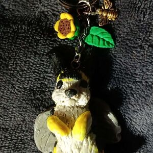 Spring Time Bumble Bunny Keychain And Charms
